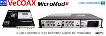   HD  HDMI MICROMOD 2Ch Compact HD DVB-T2 VECOAX-MICROMOD-TWO-T